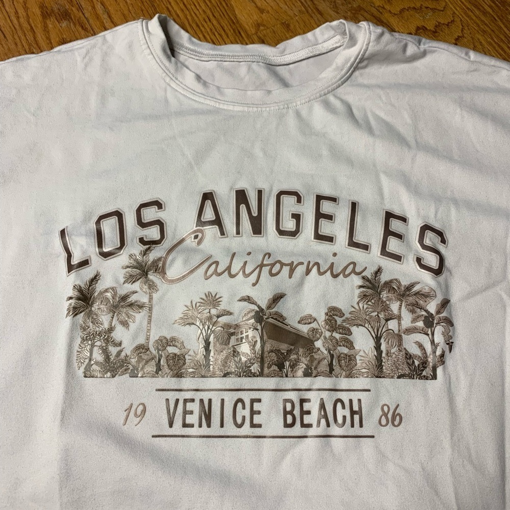 3/$15 SHEIN Retro "Los Angeles California 19 Venice Beach 86" With Palm Trees M - Picture 2 of 9